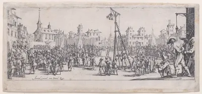 L'Estrapade (Strappado), from Les Misères et les Mal-Heures de la Guerre (The Miseries and Misfortunes of War), plate 10