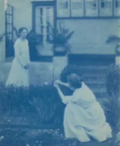 Letitia Felix and Her Sister in a Garden