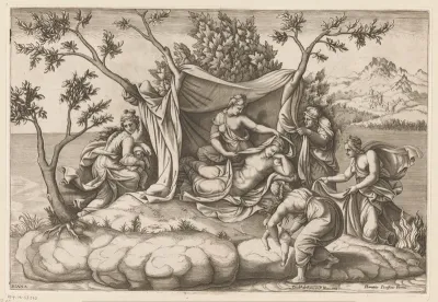 Leto na de geboorte van Apollo en Diana