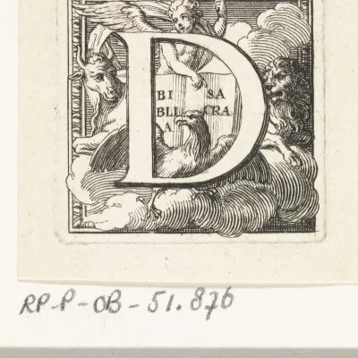Letter D en de vier evangelisten