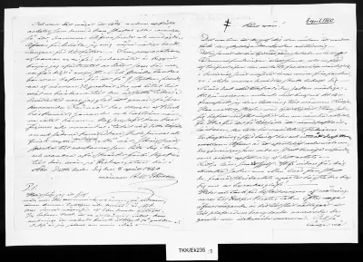 Letter from painter Robert Wilhelm Ekman to Fredrik Cygnaeus, Turku, 8 April 1860. In the letter, Ekman described his extensive plan for illustrating the Kalevala