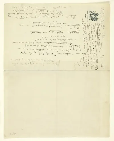 Letter to William Heinemann with corrections for Eden versus Whistler: The Baronet and the Butterfly. A Valentine with a Verdict
