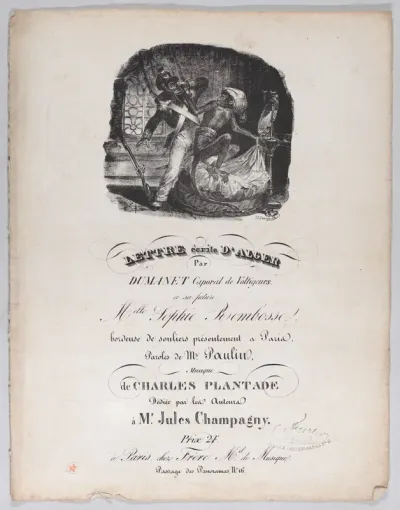 Letter Written from Alger
