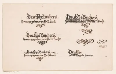 Letterontwerp voor een boek gepubliceerd door dr. P. Kieft