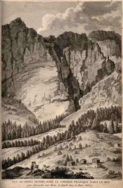Leuk Spa, Switzerland: mount Gemmi