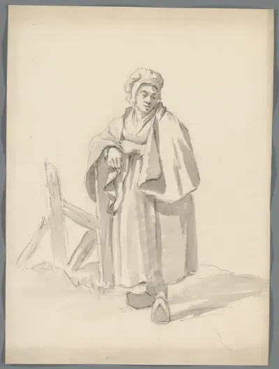 Leunende vrouw