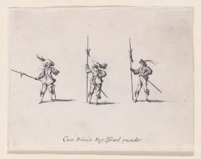L'Exercice de la Hallebarde (Drill with Halberds), from "Les Exercices Militaires" (The Military Exercises)