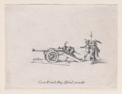 L'Exercice du Canon: Le Pointage (Drill of the Cannon: The Checking), from "Les Exercices Militaires" (The Military Exercises)