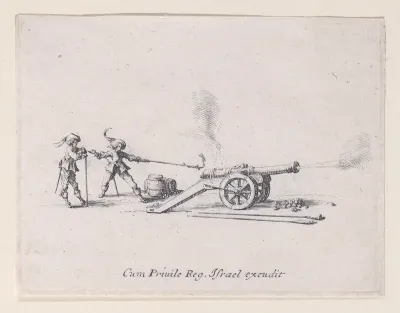 L'Exercice du Canon: Le Tir (Drill of the Cannon: The Shooting), from "Les Exercices Militaires" (The Military Exercises)