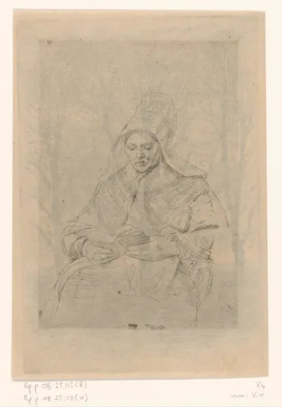 Lezende boerin