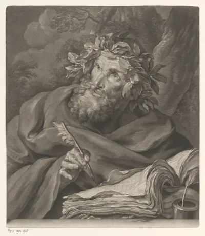 Lezende evangelist