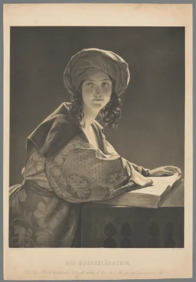 Lezende vrouw met tulband