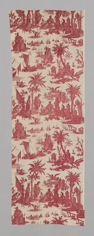 L'Hommage de l'Amérique á la France (America's Tribute to France) (Furnishing Fabric)
