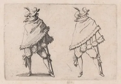 L'Homme Enroulé dans son Manteau (Man Wrapped in his Mantle), from "Les Caprices" Series B, The Nancy Set