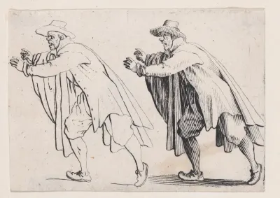 L'Homme Qui Court (The Running Man), from "Les Caprices" Series A, The Florence Set