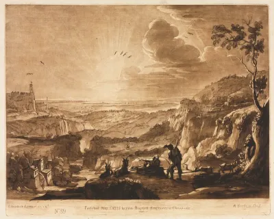 Liber Veritatis:  No. 89, View of a Mountainous Extended Country