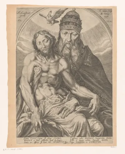 Lichaam van Christus op de schoot van God de Vader