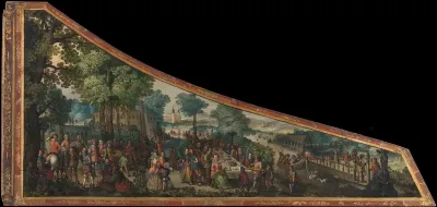 Lid of a harpsichord