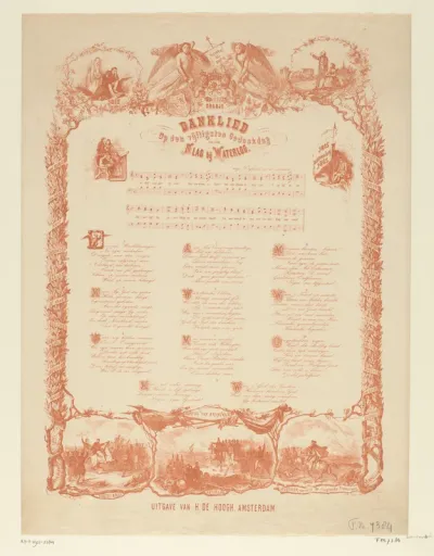 Lied bij de vijftigste gedenkdag van de Slag bij Waterloo, 1865