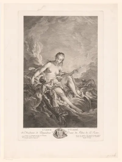Liefdespijl van Amor afgenomen door Venus