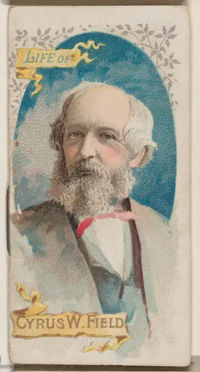 Life of Cyrus West Field, from the Histories of Poor Boys and Famous People series of booklets (N79) for Duke brand cigarettes