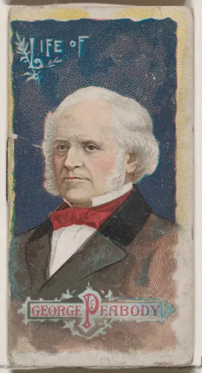 Life of George Peabody, from the Histories of Poor Boys and Famous People series of booklets (N79) for Duke brand cigarettes