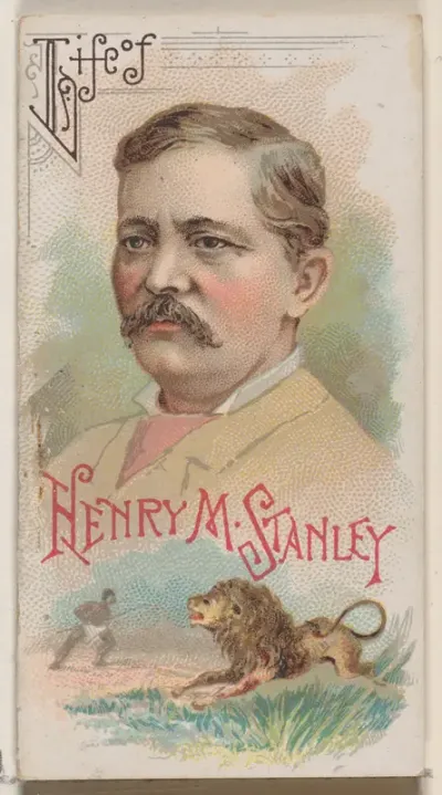 Life of Henry M. Stanley, from the Histories of Poor Boys and Famous People series of booklets (N79) for Duke brand cigarettes
