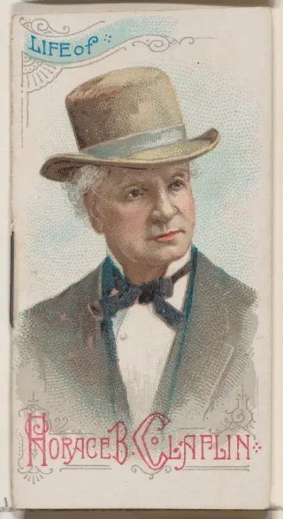 Life of Horace B. Claflin, from the Histories of Poor Boys and Famous People series of booklets (N79) for Duke brand cigarettes