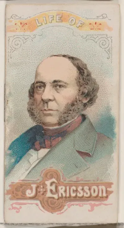 Life of John Ericsson, from the Histories of Poor Boys and Famous People series of booklets (N79) for Duke brand cigarettes