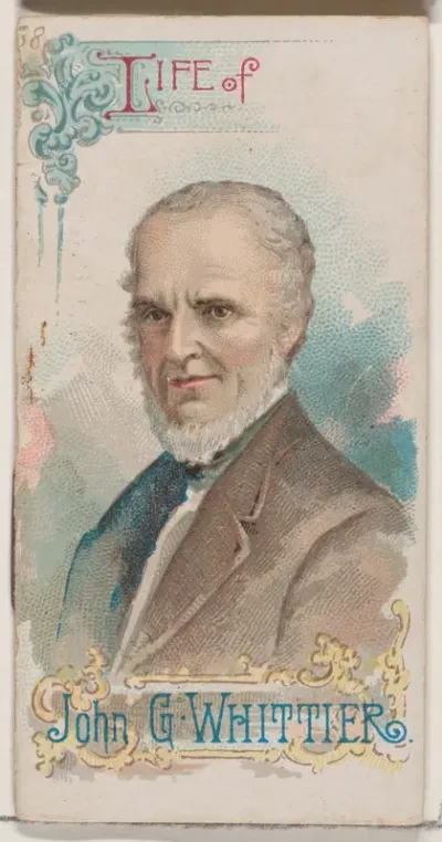 Life of John Greenleaf Whittier, from the Histories of Poor Boys and Famous People series of booklets (N79) for Duke brand cigarettes