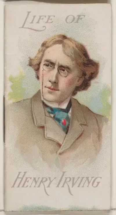Life of John Henry Brodribb Irving, from the Histories of Poor Boys and Famous People series of booklets (N79) for Duke brand cigarettes