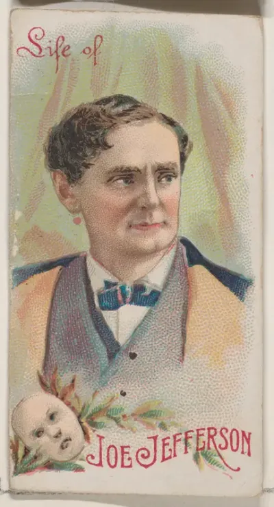 Life of Joseph Jefferson, from the Histories of Poor Boys and Famous People series of booklets (N79) for Duke brand cigarettes