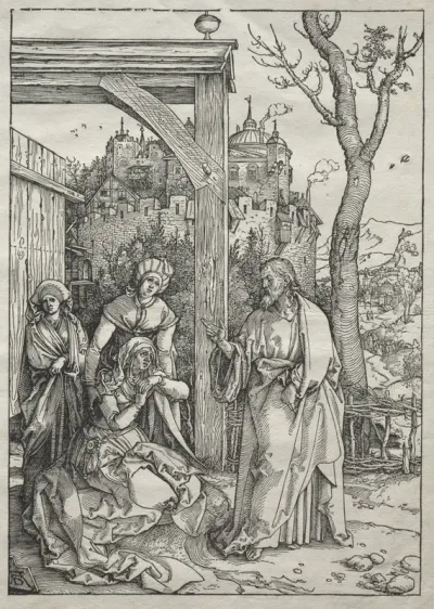 Life of the Virgin:  Christ Taking Leave of His Mother