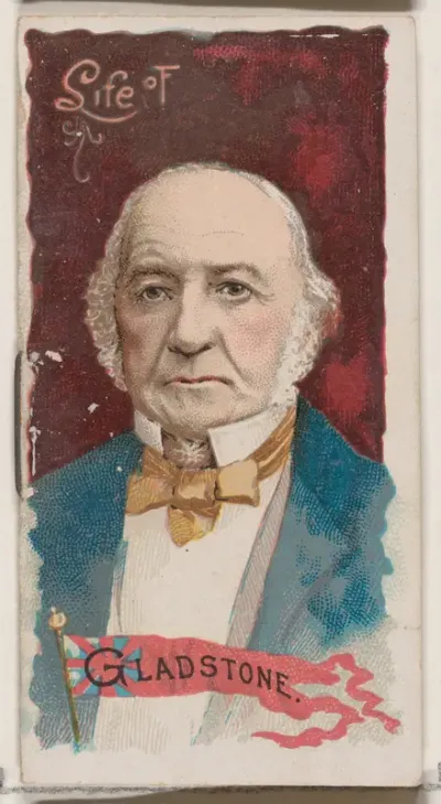 Life of William Ewart Gladstone, from the Histories of Poor Boys and Famous People series of booklets (N79) for Duke brand cigarettes