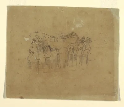 Lifeboat with Carriage (Study for "The Wreck"), 1895–96 [or possibly 1881]