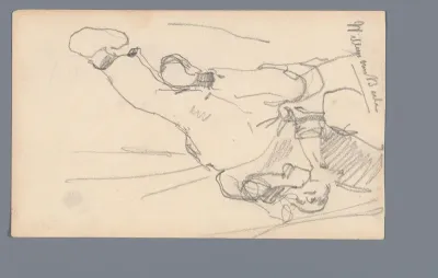 Liggende man, mogelijk Willem van Beelen