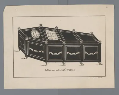 Lijkkist van wijlen Z.M. Willem II