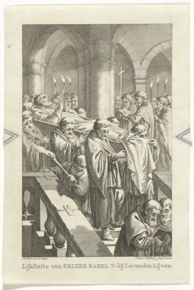 Lijkstatie van Keizer Karel V. bij Levenden Lijve