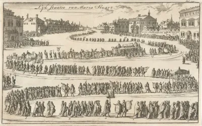 Lijkstatie van koningin Maria II Stuart, 1695
