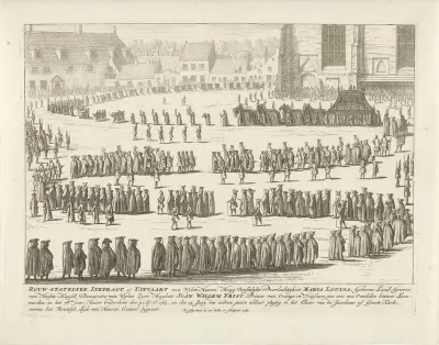 Lijkstatie van Maria Louise te Leeuwarden, 1765