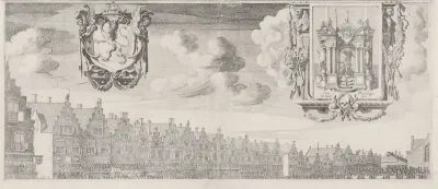 Lijkstatie van prins Maurits in 1625, deel linksboven