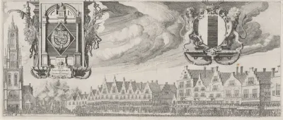 Lijkstatie van prins Maurits in 1625, deel rechtsboven