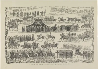 Lijkstatie van wijlen Z.K.H. den prins van Oranje 17 Juli 1884