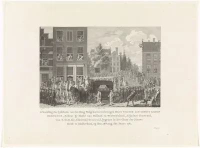 Lijkstatie van Wolter Jan Gerrit Bentinck, 1781