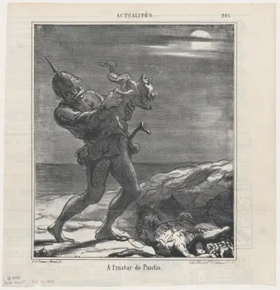 Like a Puppet, from 'News of the day,' published in Le Charivari, October 12, 1869