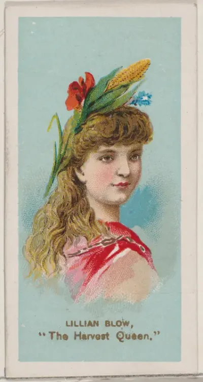 Lillian Blow as "The Harvest Queen," from the series Fancy Dress Ball Costumes (N73) for Duke brand cigarettes