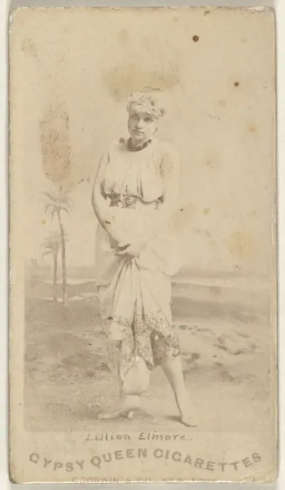 Lillian Elmore, from the Actors and Actresses series (N171) for Gypsy Queen Cigarettes