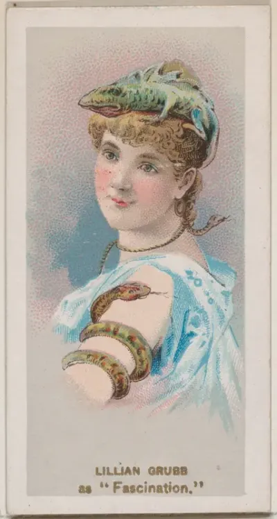 Lillian Grubb as "Fascination," from the series Fancy Dress Ball Costumes (N73) for Duke brand cigarettes