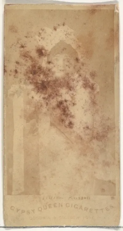 Lillian Russell, from the Actors and Actresses series (N171) for Gypsy Queen Cigarettes