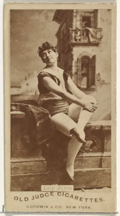 Lily Elton, from the Actors and Actresses series (N171) for Old Judge Cigarettes